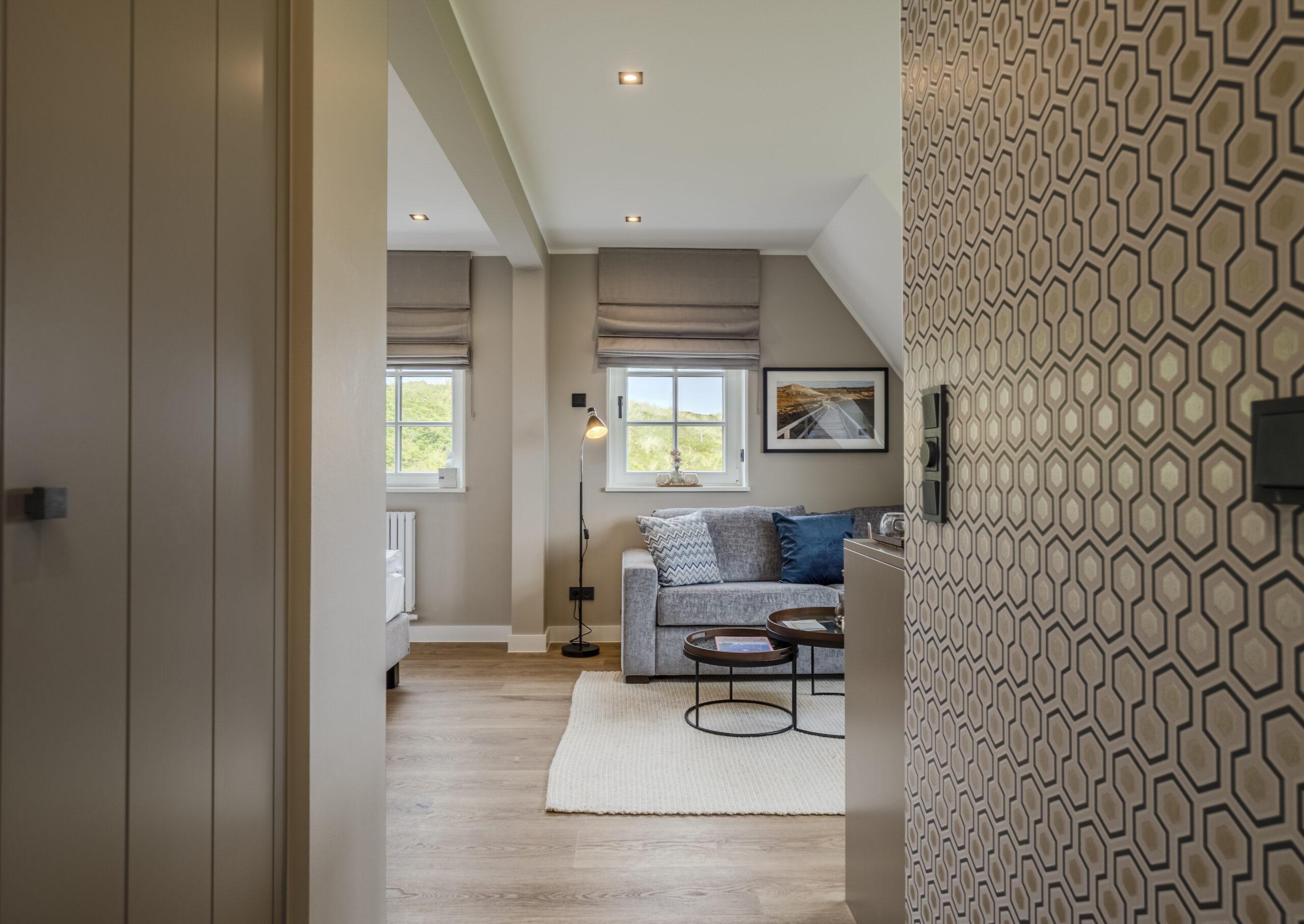 Eingangsbereich mit Blick in das Wohnzimmer - Hotel Duene Residence 27