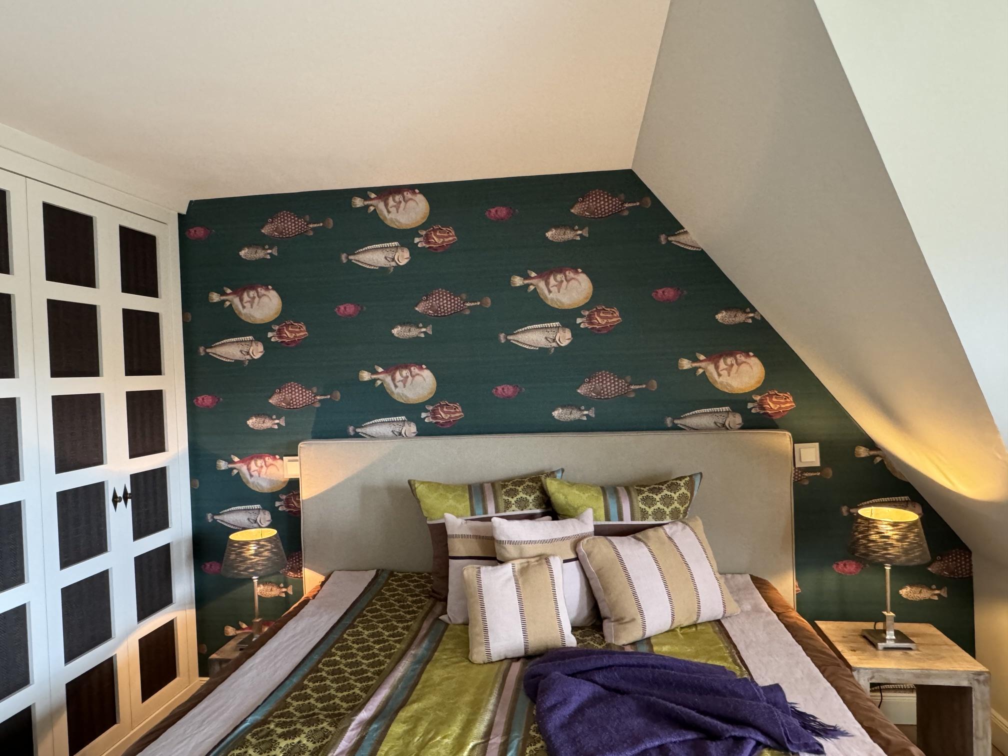 Schlafzimmer im Obergeschoss vom Seaside 1 Appartment | Hotel Duene Sylt