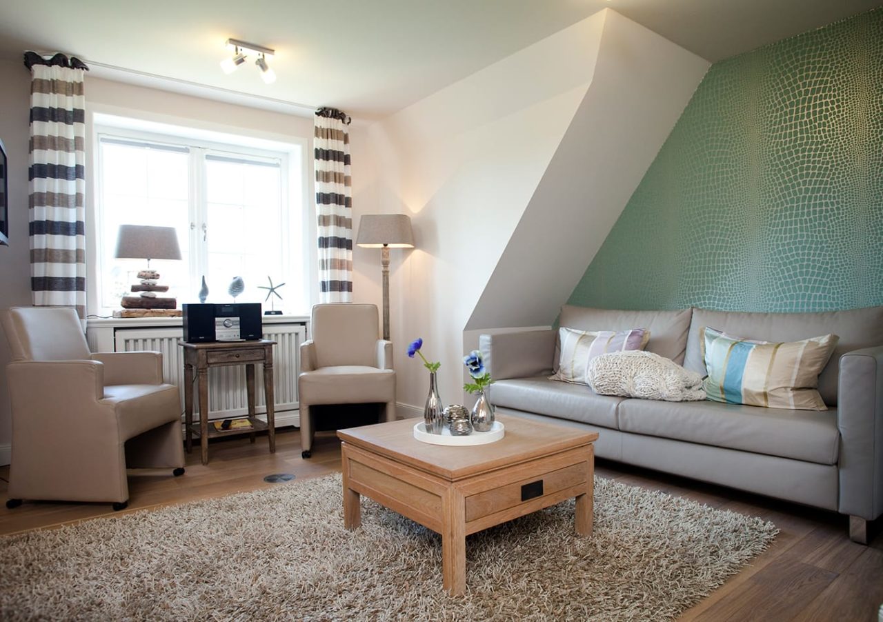 Bild Wohnzimmer der Ferienwohnung "Appartement Alte Post 4" in Rantum auf Sylt